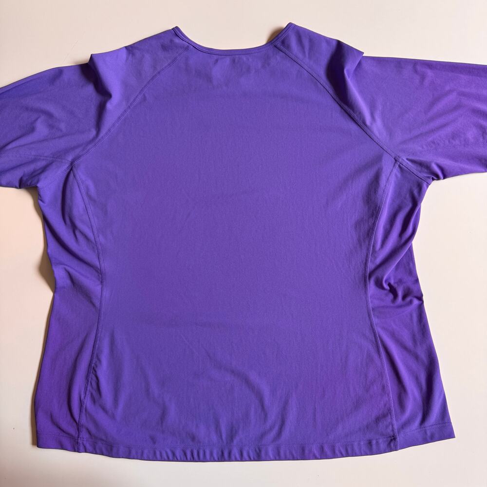 Coolibar Hightide Long Sleeve Swim Shirt Womens XXL Amethyst Crew UPF 50+ 03273 - Picture 5 of 13